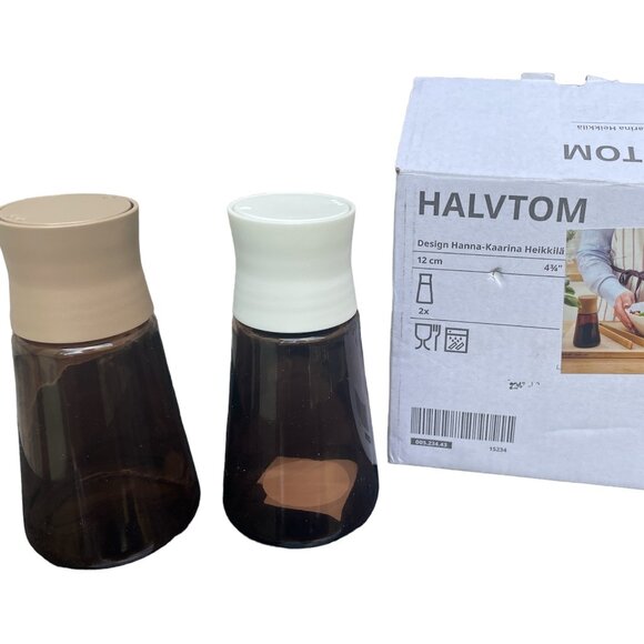 Ikea Halvtom Salt Pepper Shaker Set Hanna Kaarina Heikkila 005.234.43 - Picture 1 of 5